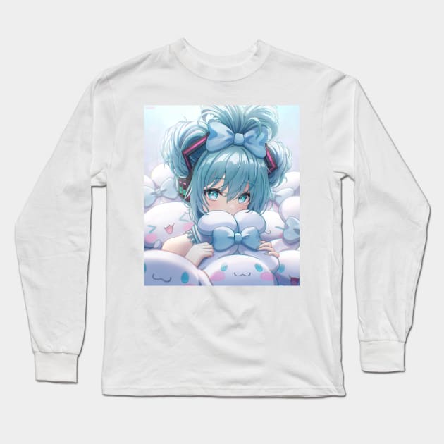 cinnamon roll miku Long Sleeve T-Shirt by SUONIKO